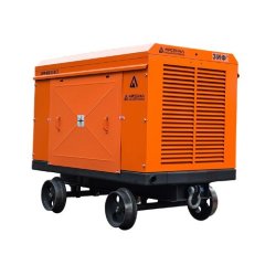 Промышленная воздушно-компрессорная шахтная станция Арсенал ЗИФ-ШВ 4/0,7 1140, 660 В на скатах